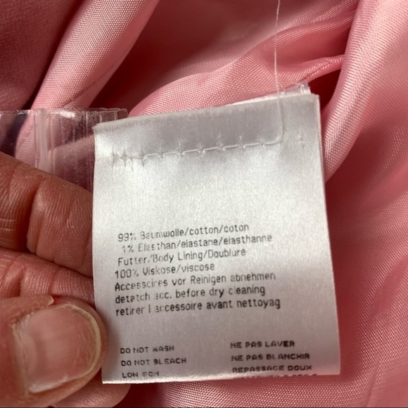 BASLER Horst Basler Fitted Pink Velvet Blazer - Picture 9 of 13